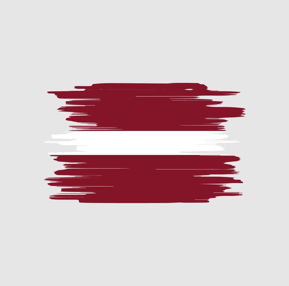 Latvia flag brush strokes vector