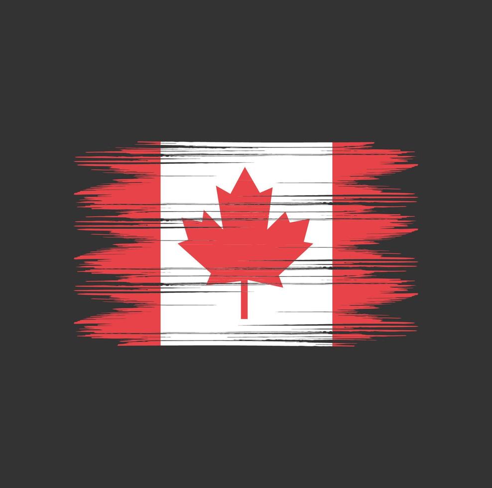 Canada Flag Brush vector