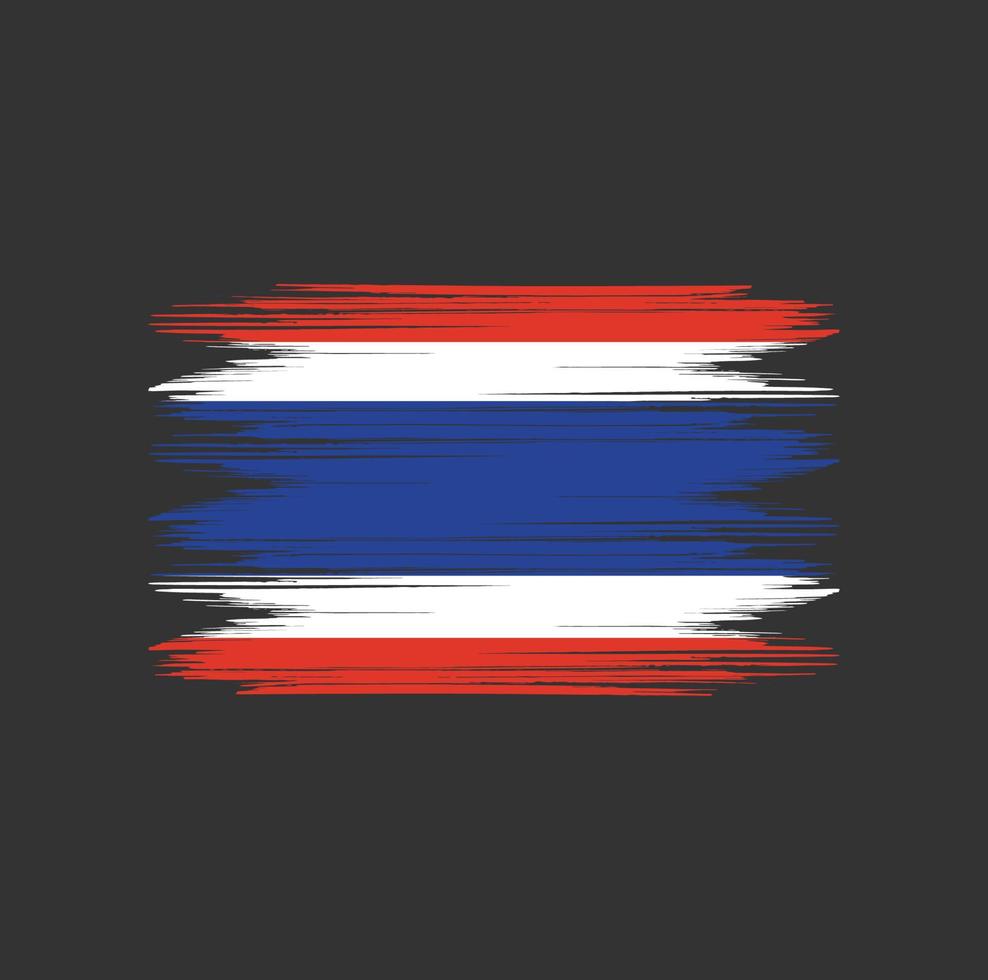 Thailand Flag Brush vector