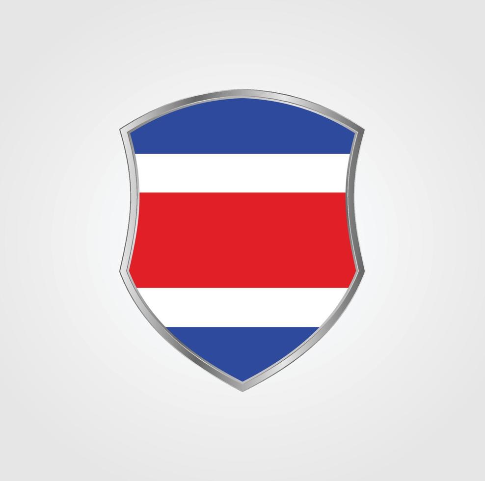 Costa Rica Flag Design vector