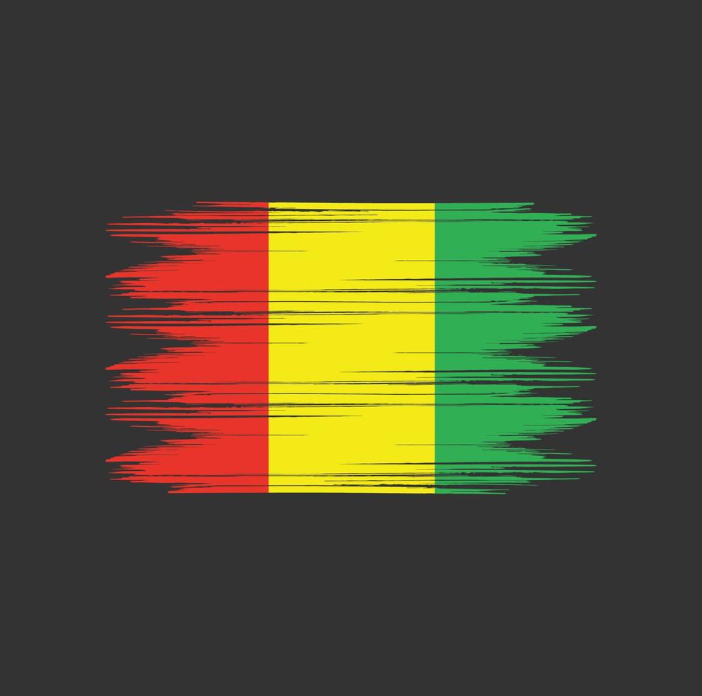 Guinea Flag Brush vector