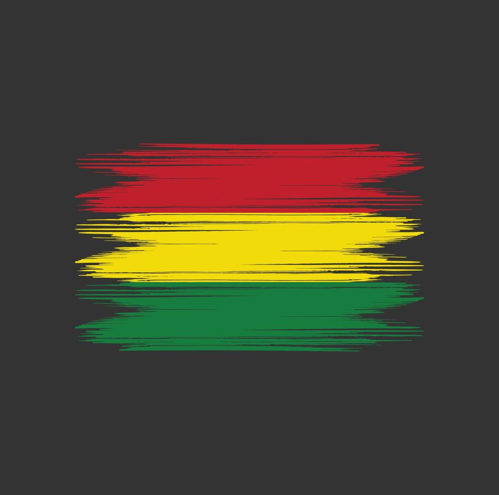 Bolivia Flag Brush vector