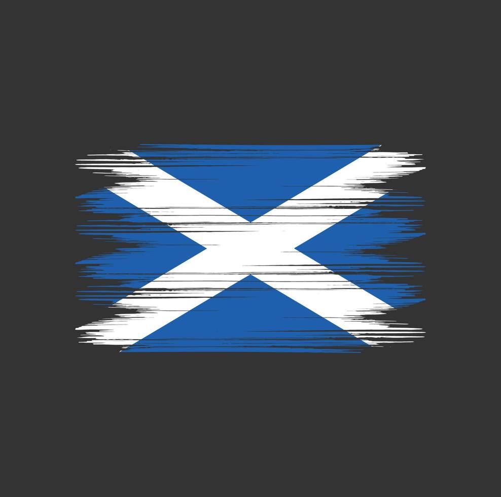 Scotland Flag Brush vector