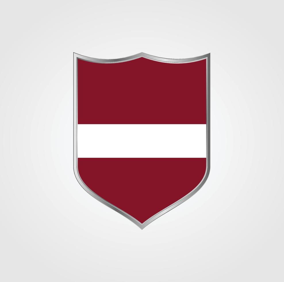 Latvia Flag Design vector