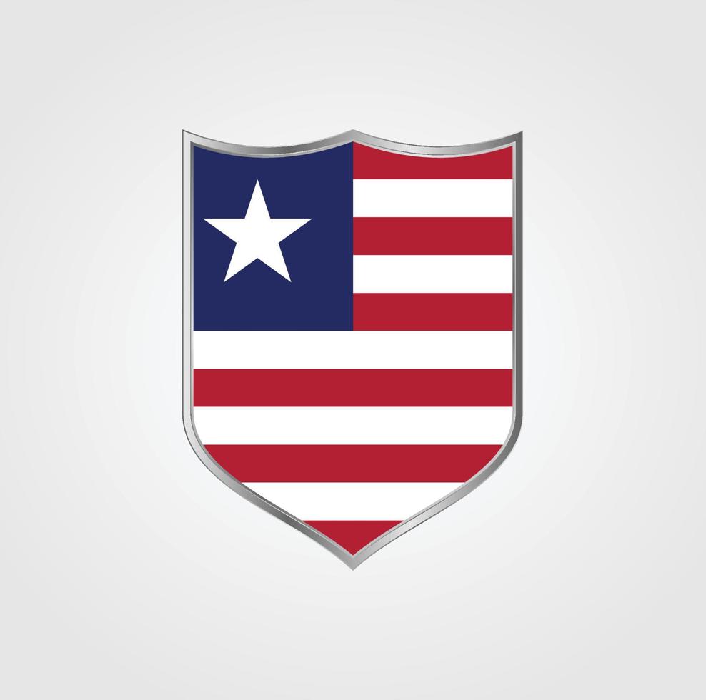 diseño de la bandera de liberia vector