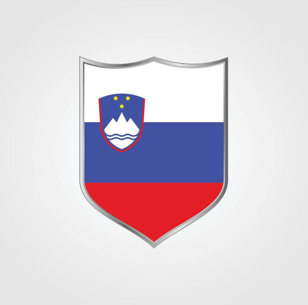 Slovenia Flag Design vector