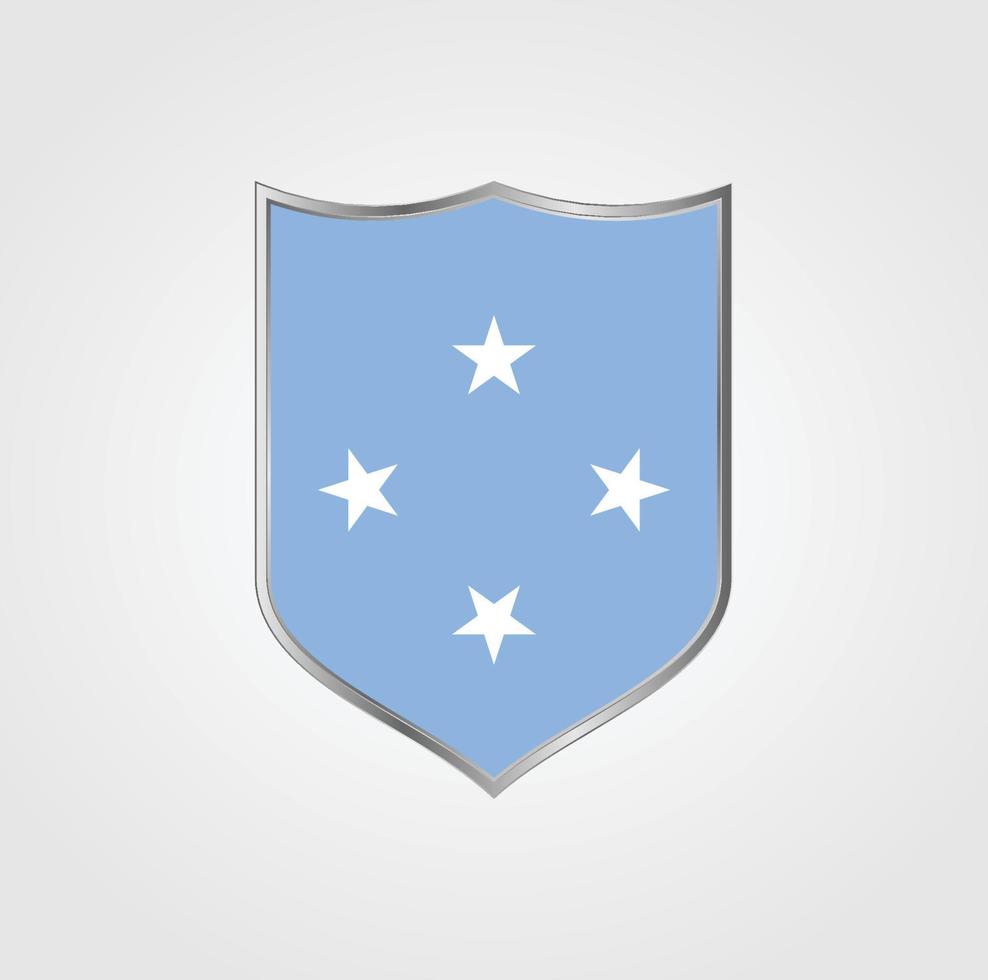 Micronesia Flag Design vector