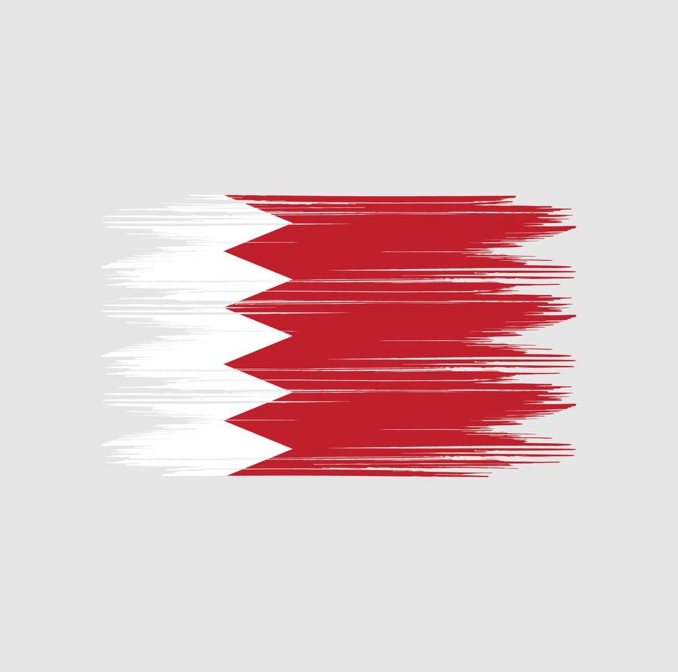 Bahrain Flag Brush vector