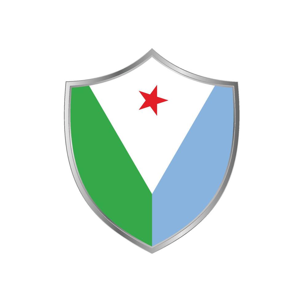 diseño de la bandera de yibuti vector