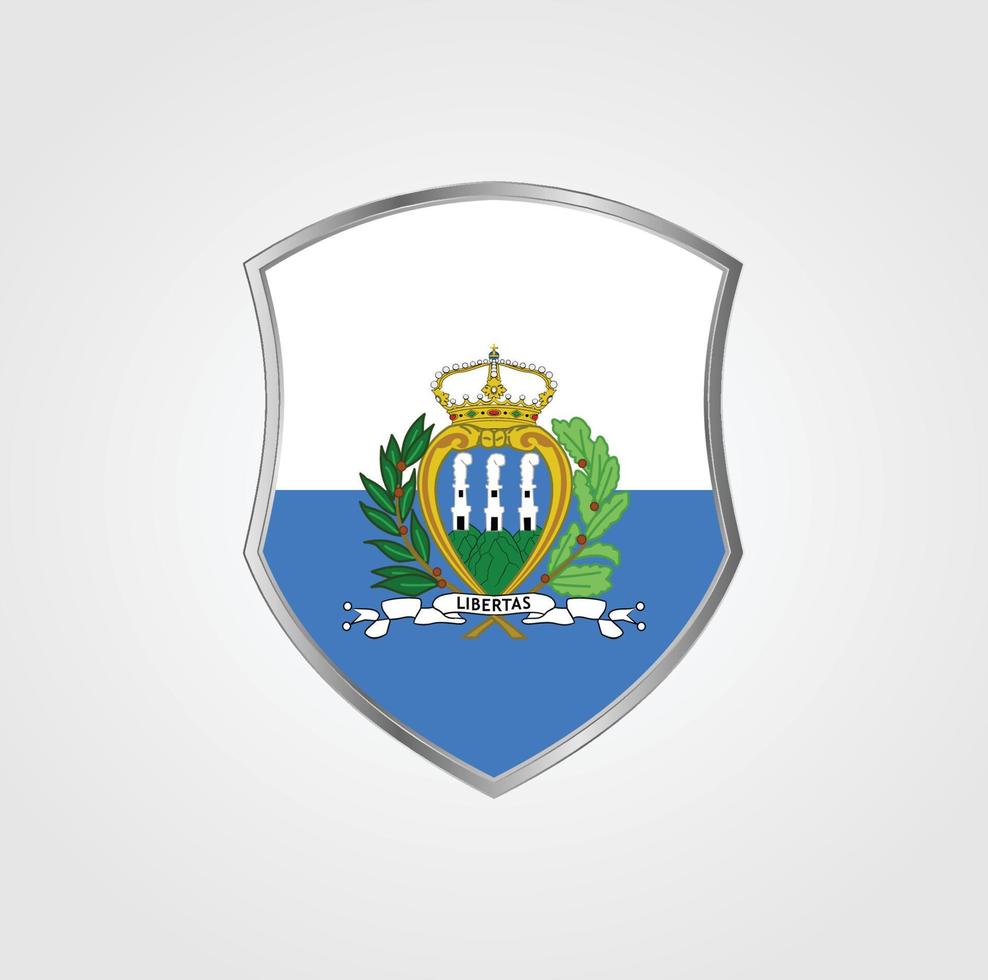 San Marino Flag Design vector