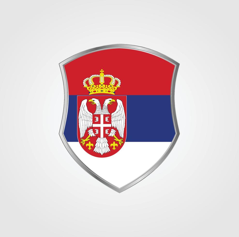 diseño de la bandera serbia vector