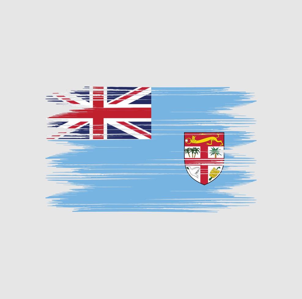 Fiji Flag Brush vector