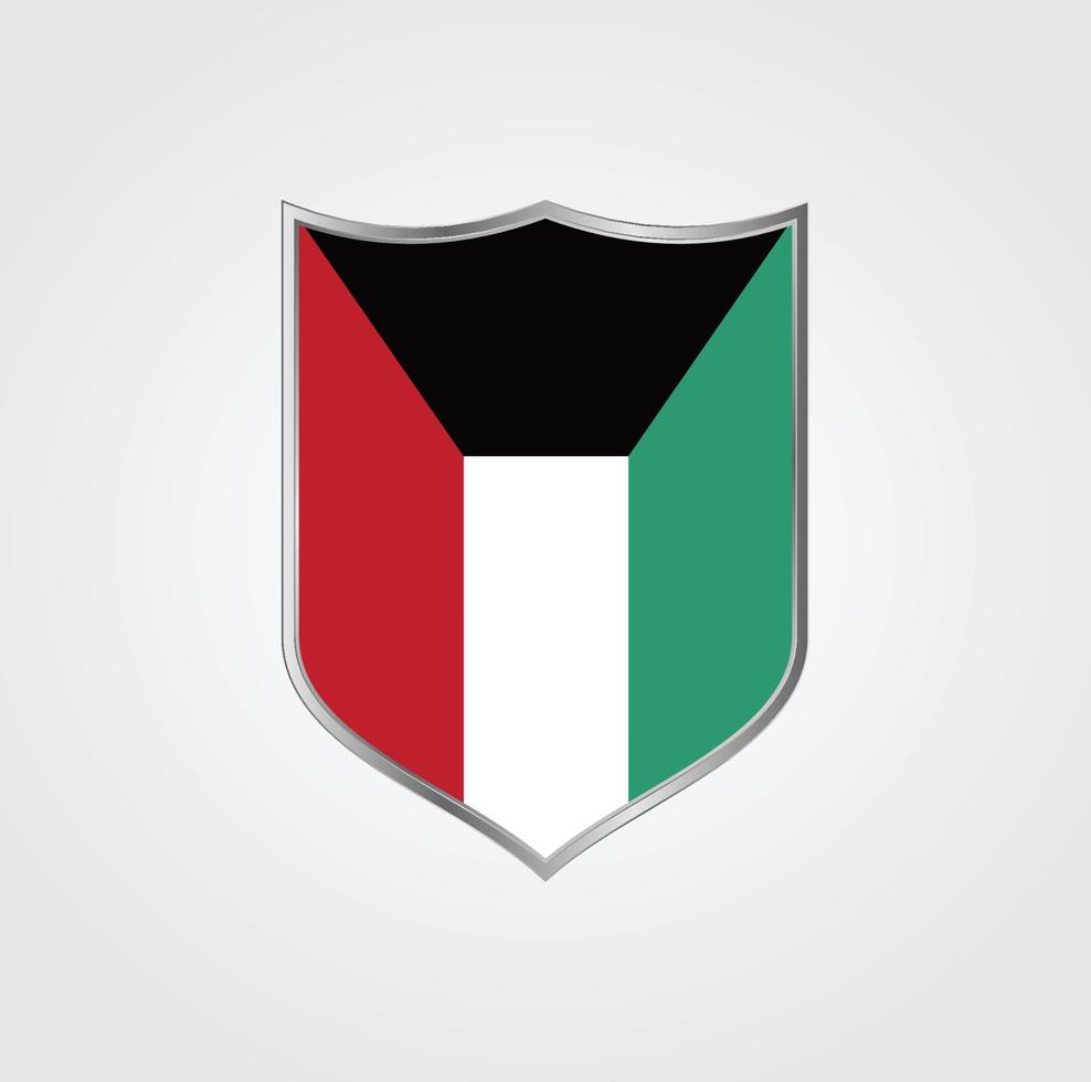 diseño de la bandera de kuwait vector