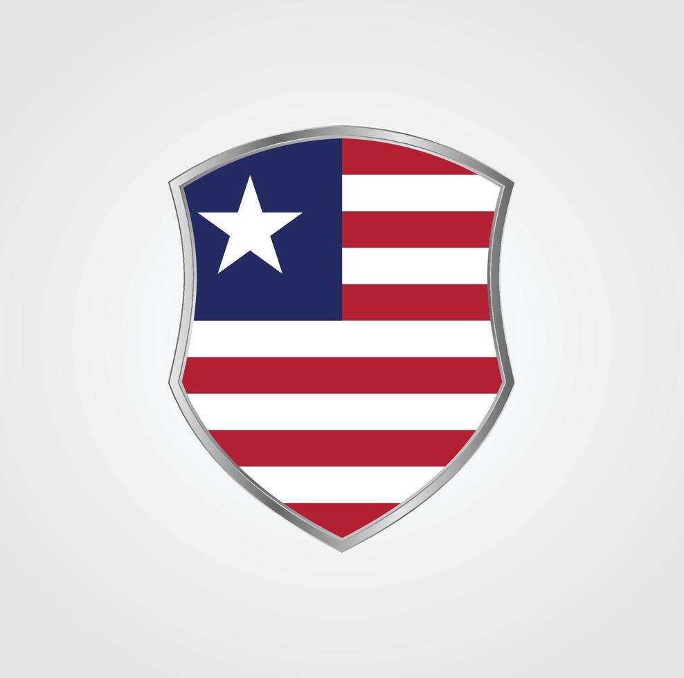Liberia Flag Design vector