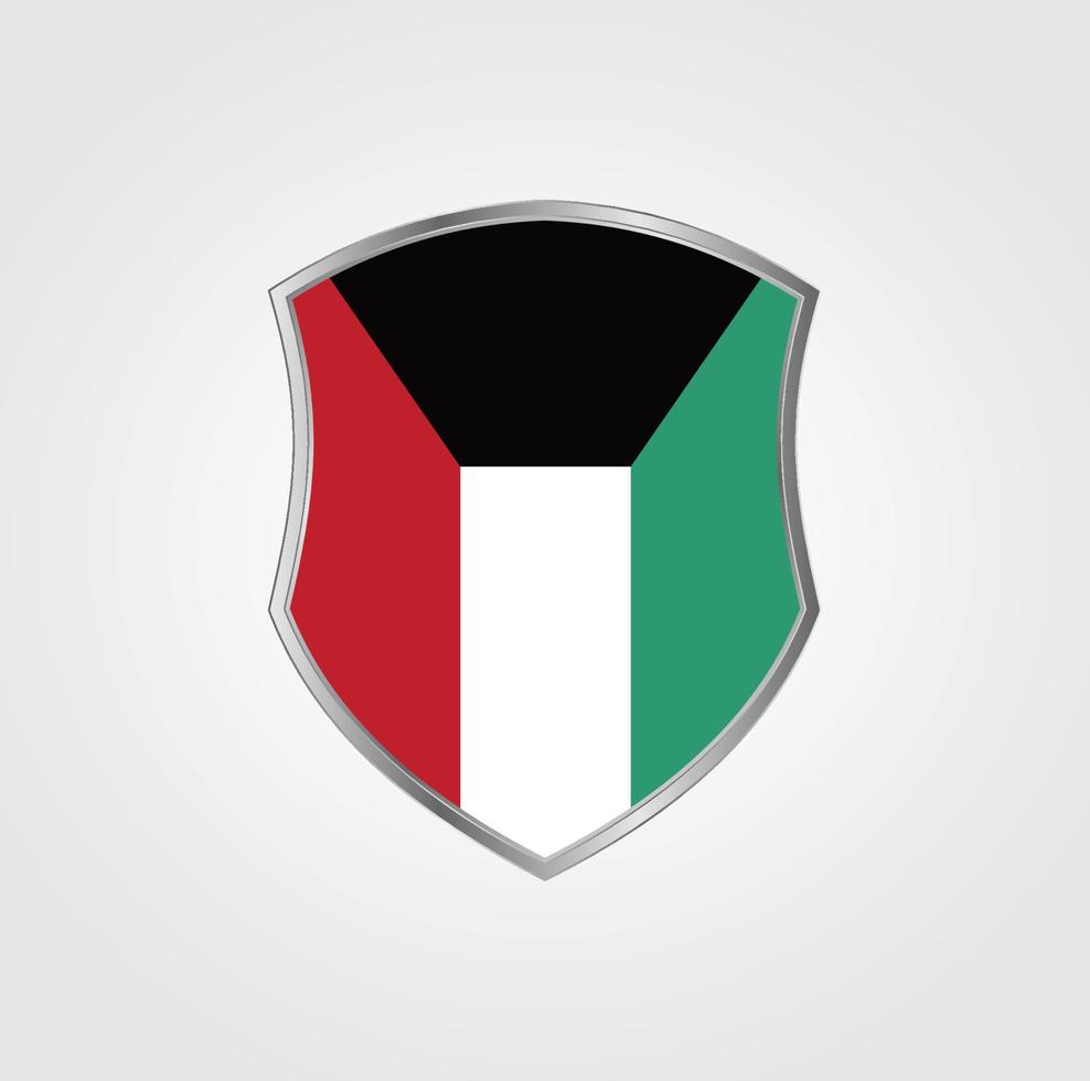 diseño de la bandera de kuwait vector