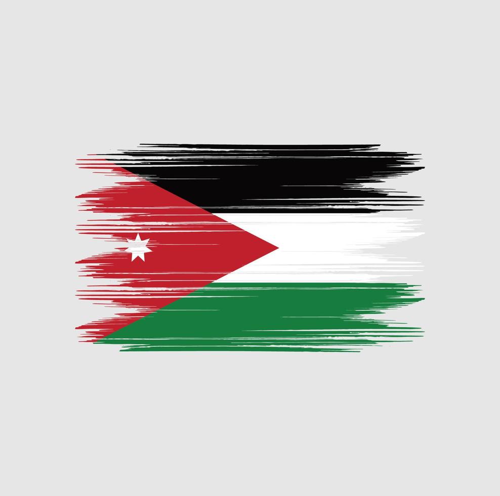 Jordan Flag Brush vector