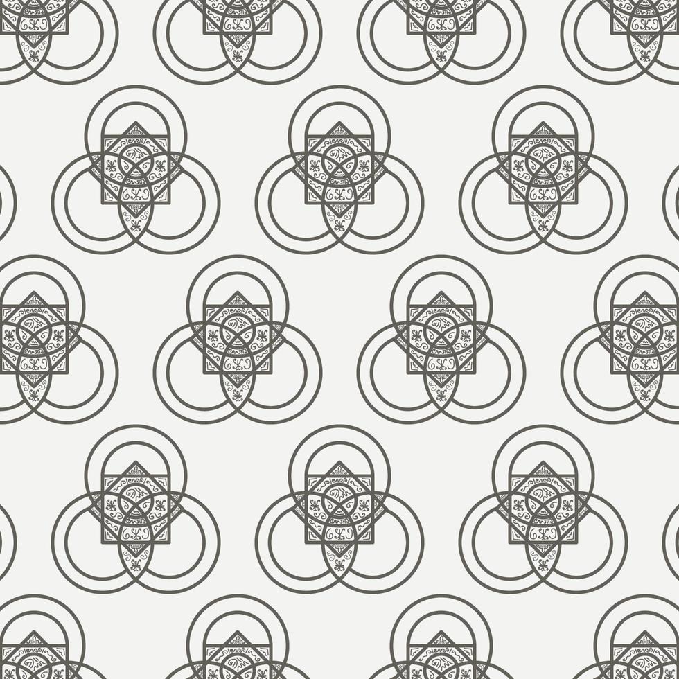traditional seamless tribal pattern geometric background vector