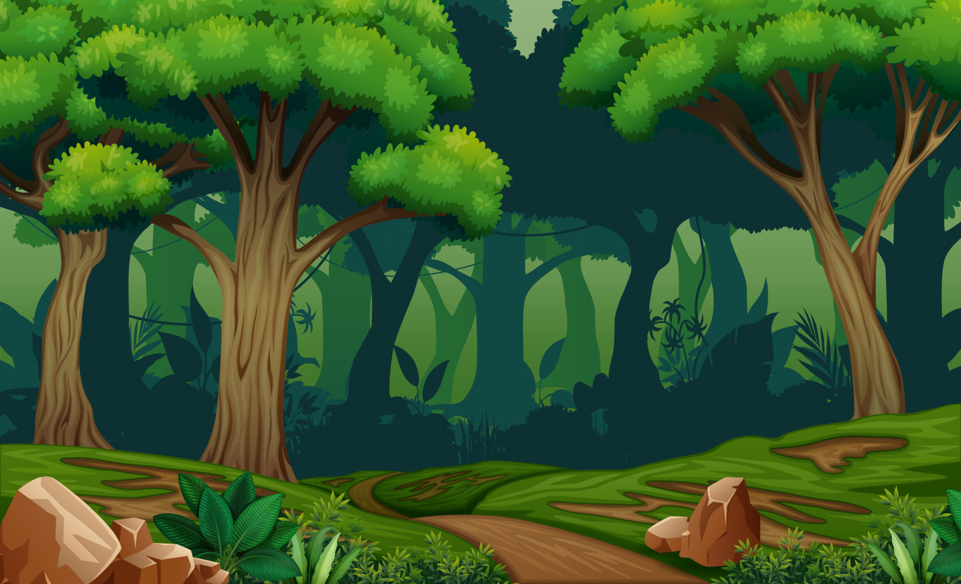 Forest Animation Vector Art, Icons, and Graphics for Free Download