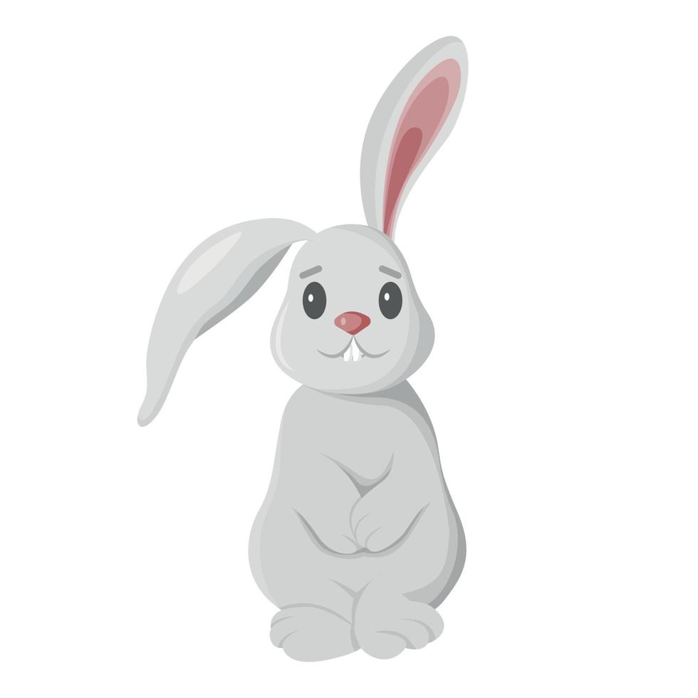 Cute rabbit illustration. Easter bunny. Vector