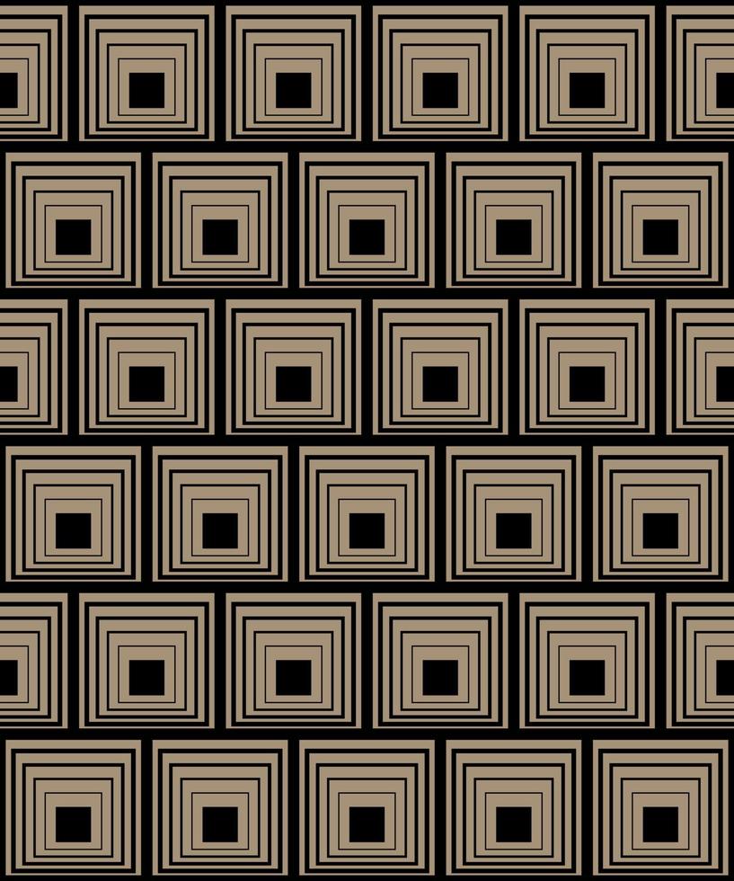 BEIGE SEAMLESS BACKGROUND WITH BLACK SQUARES vector