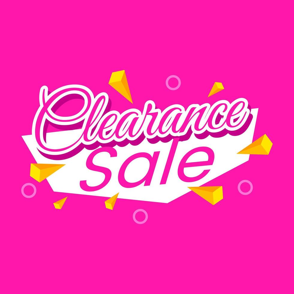 Clearance sale shopping offer fashion icon label web design vector