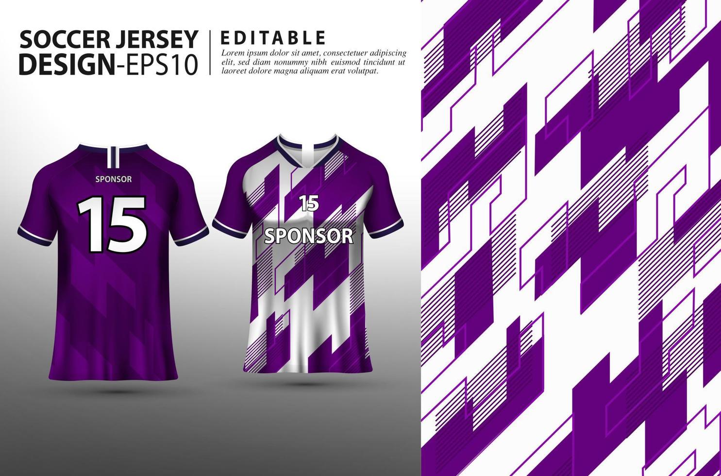 Soccer jersey template. jersey printing and sublimation designs for soccer teams vector