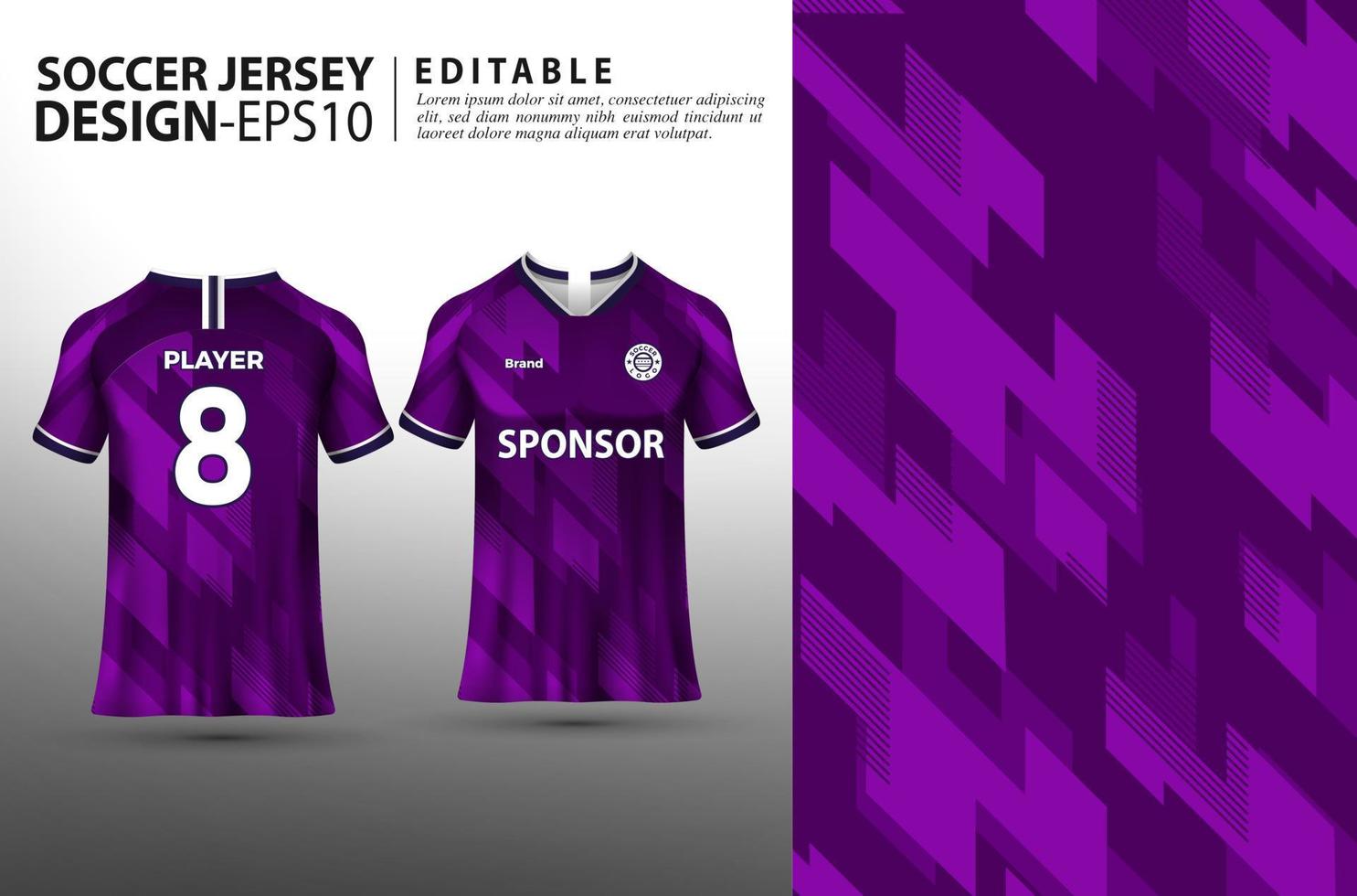 Soccer jersey template. jersey printing and sublimation designs for soccer teams vector