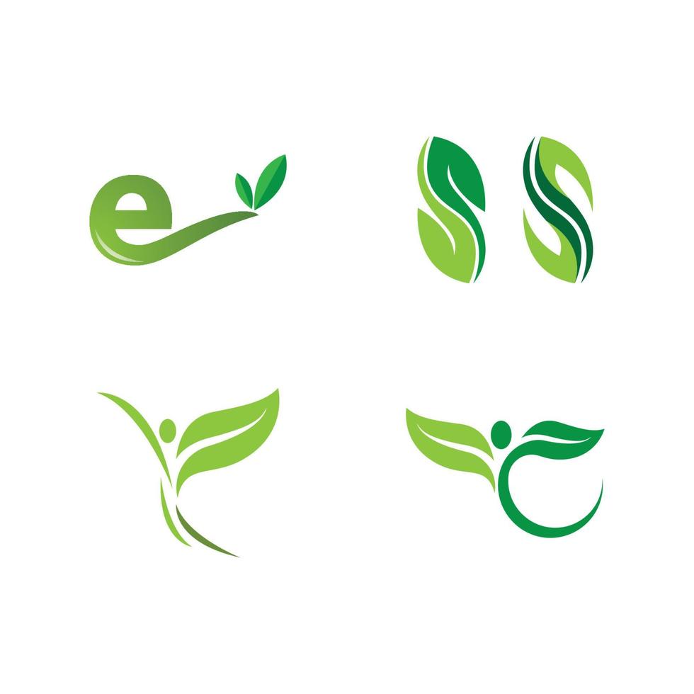 Eco tree leaf vector