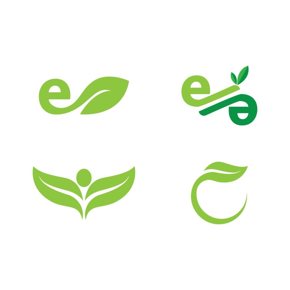 Eco tree leaf vector