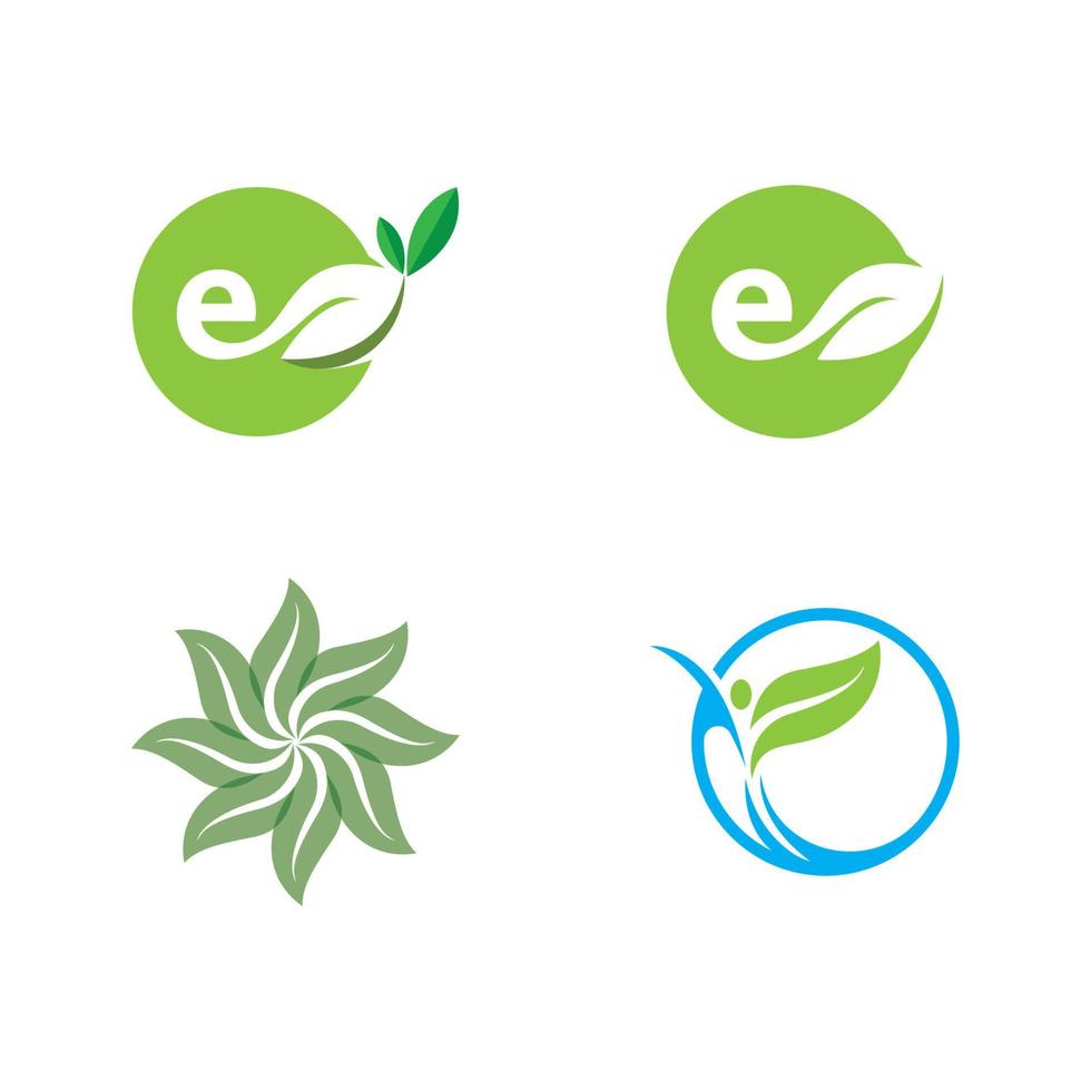 Eco tree leaf vector