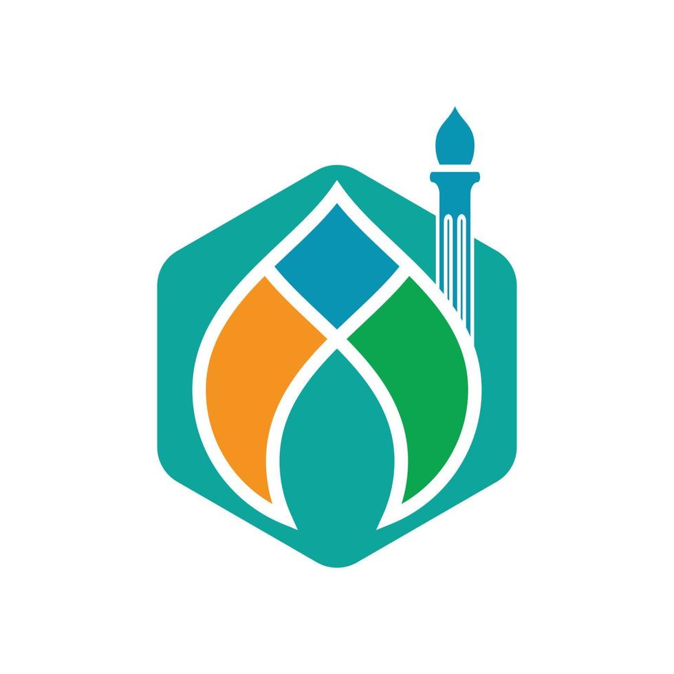 Islamic logo, Mosque vector