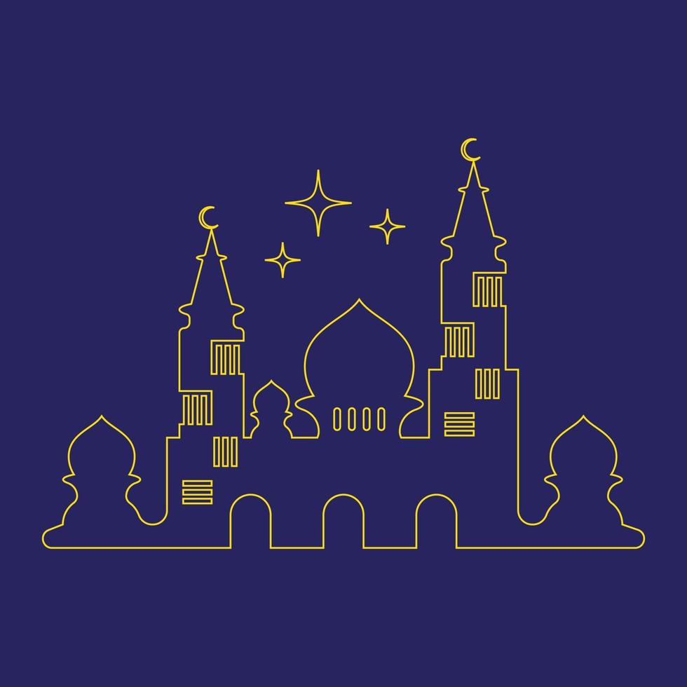 Islamic logo, Mosque vector