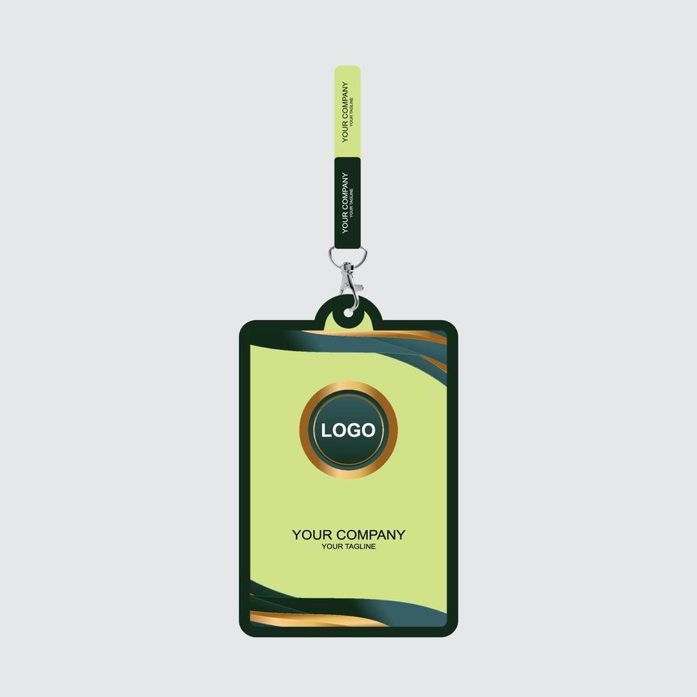 Nice id card template Free Vector