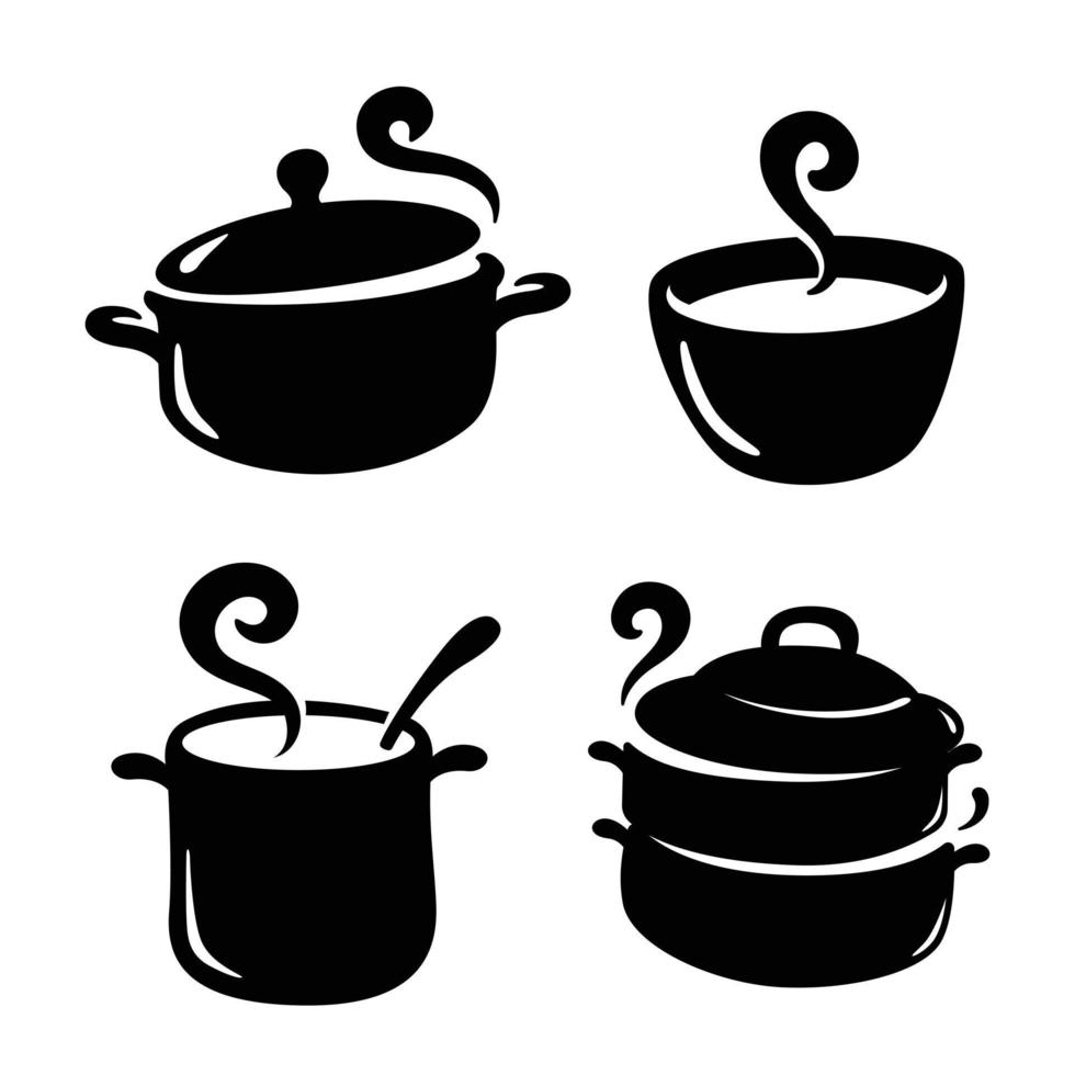 Boiler symbol black silhouette, vector