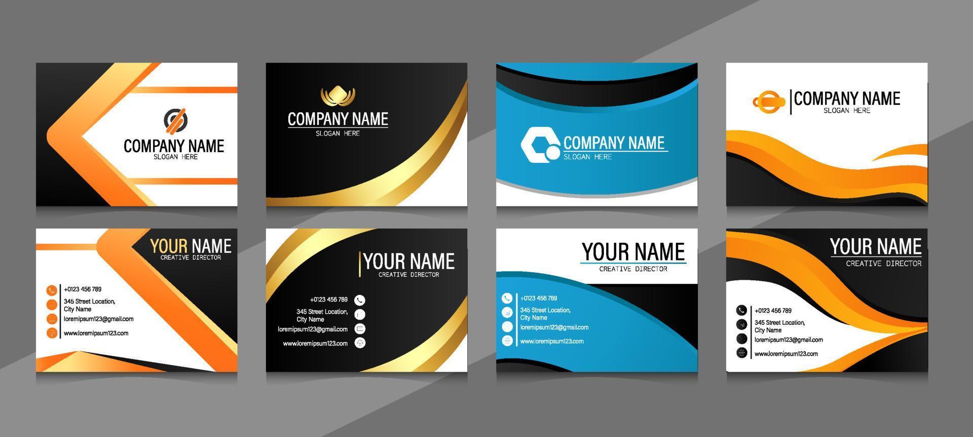 Name Card Business Set vector