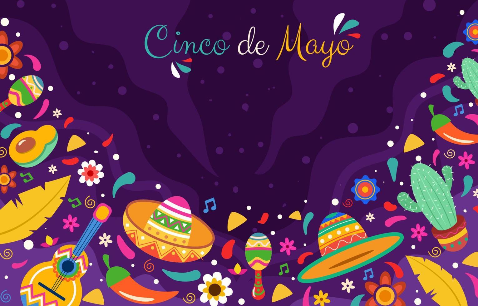 fondo cinco de mayo vector