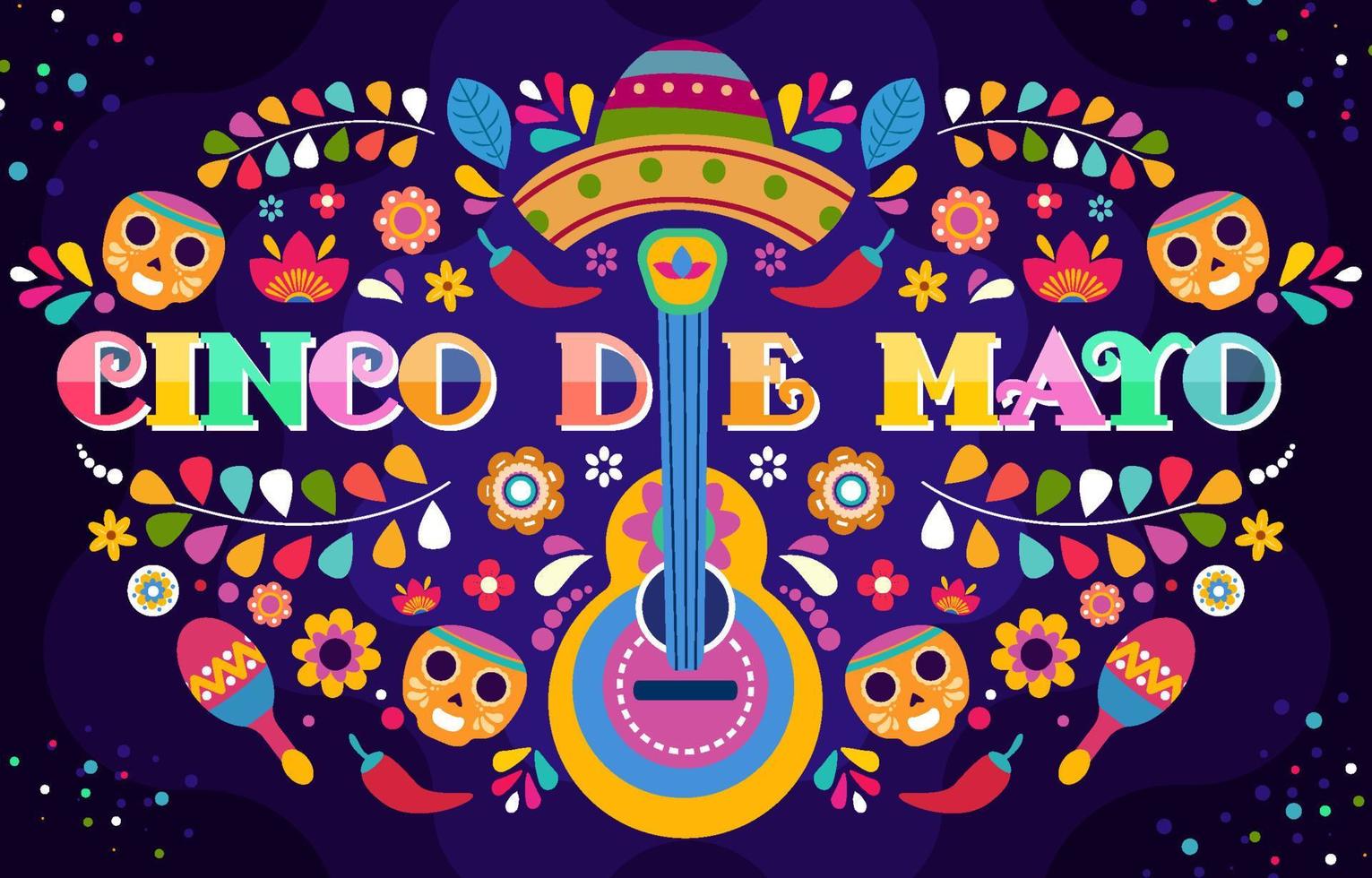 fondo cinco de mayo vector