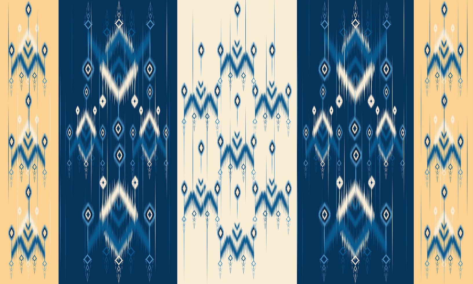 Geometric ethnic oriental ikat pattern traditional Design for background,carpet,wallpaper,clothing,wrapping,Batik,fabric,Vector illustration.embroidery style. vector