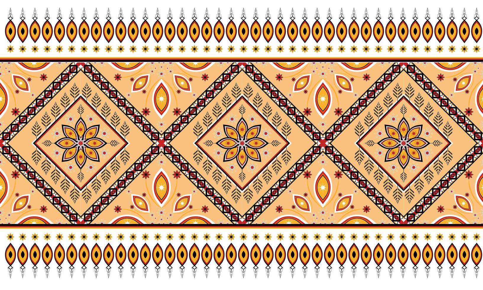 Abstract ethnic geometric pattern design for background or wallpaper. vector