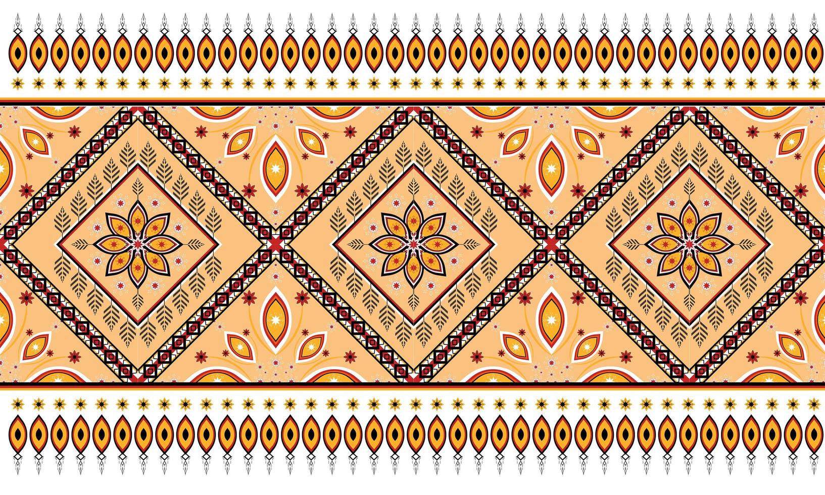 Abstract ethnic geometric pattern design for background or wallpaper. vector