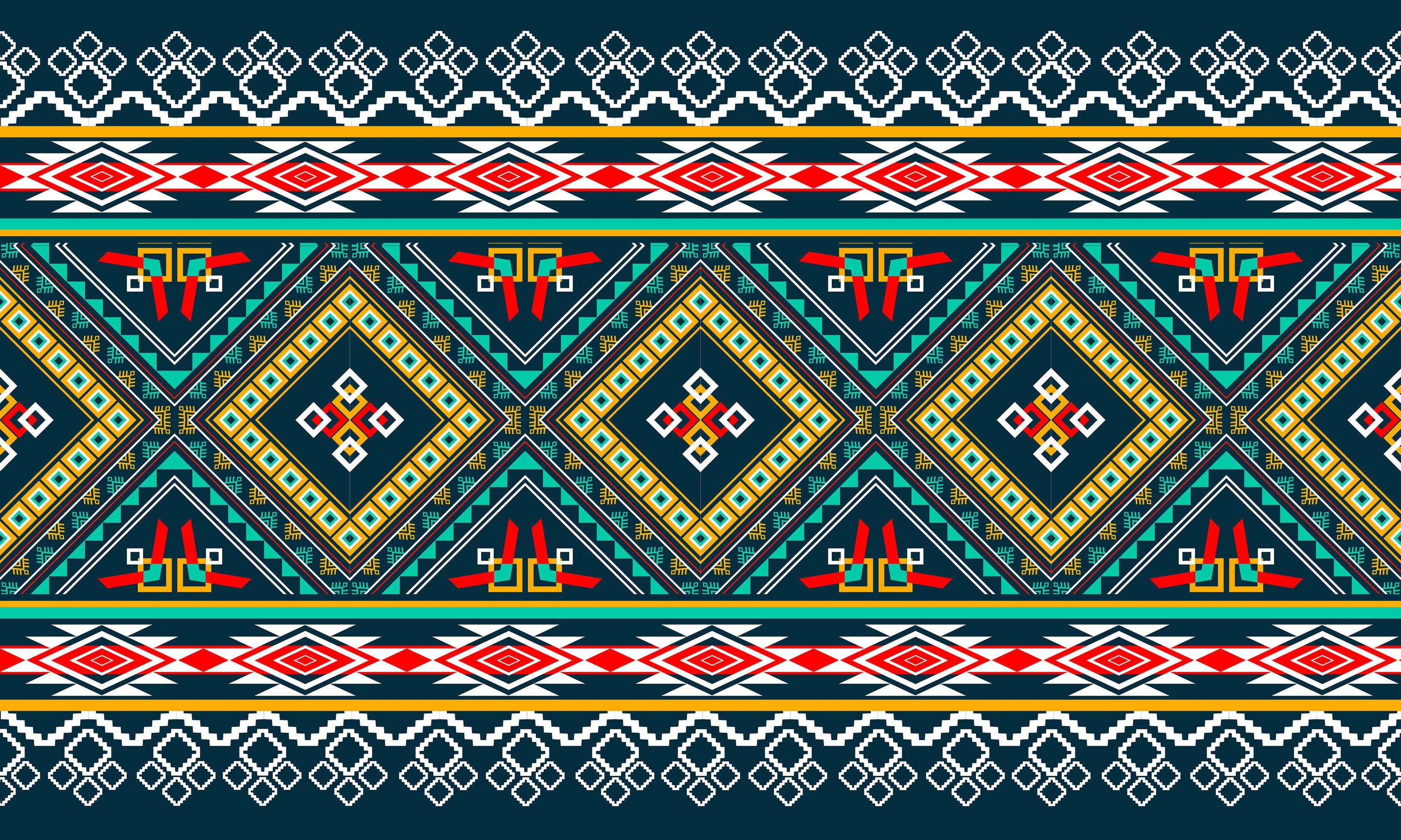 Abstract ethnic geometric pattern design for background or wallpaper ...