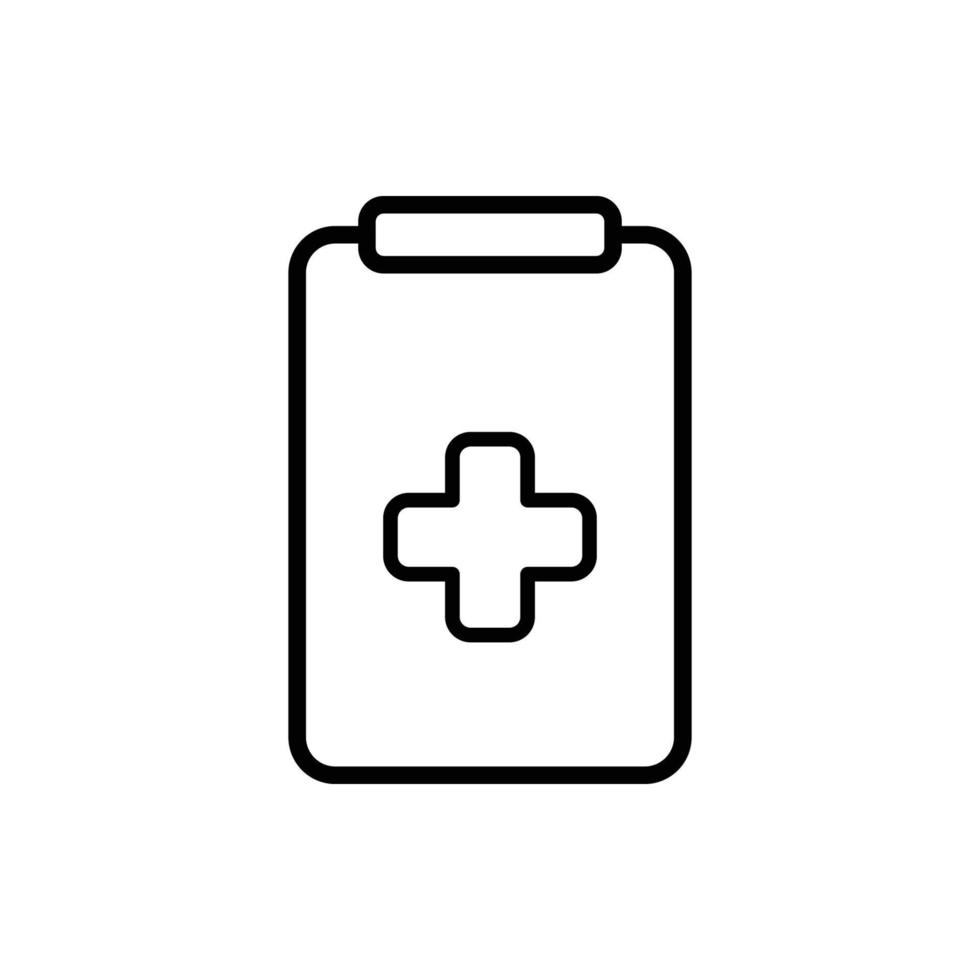 Medical Record Icon Vector - Sign or Symbol