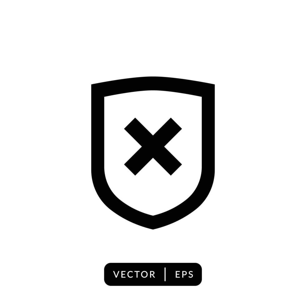 Shield Icon Vector - Sign or Symbol