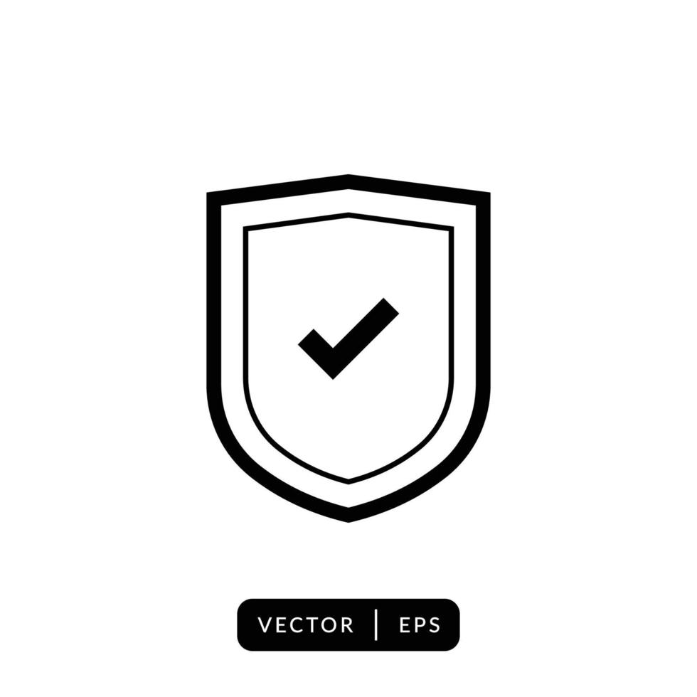 Shield Icon Vector - Sign or Symbol
