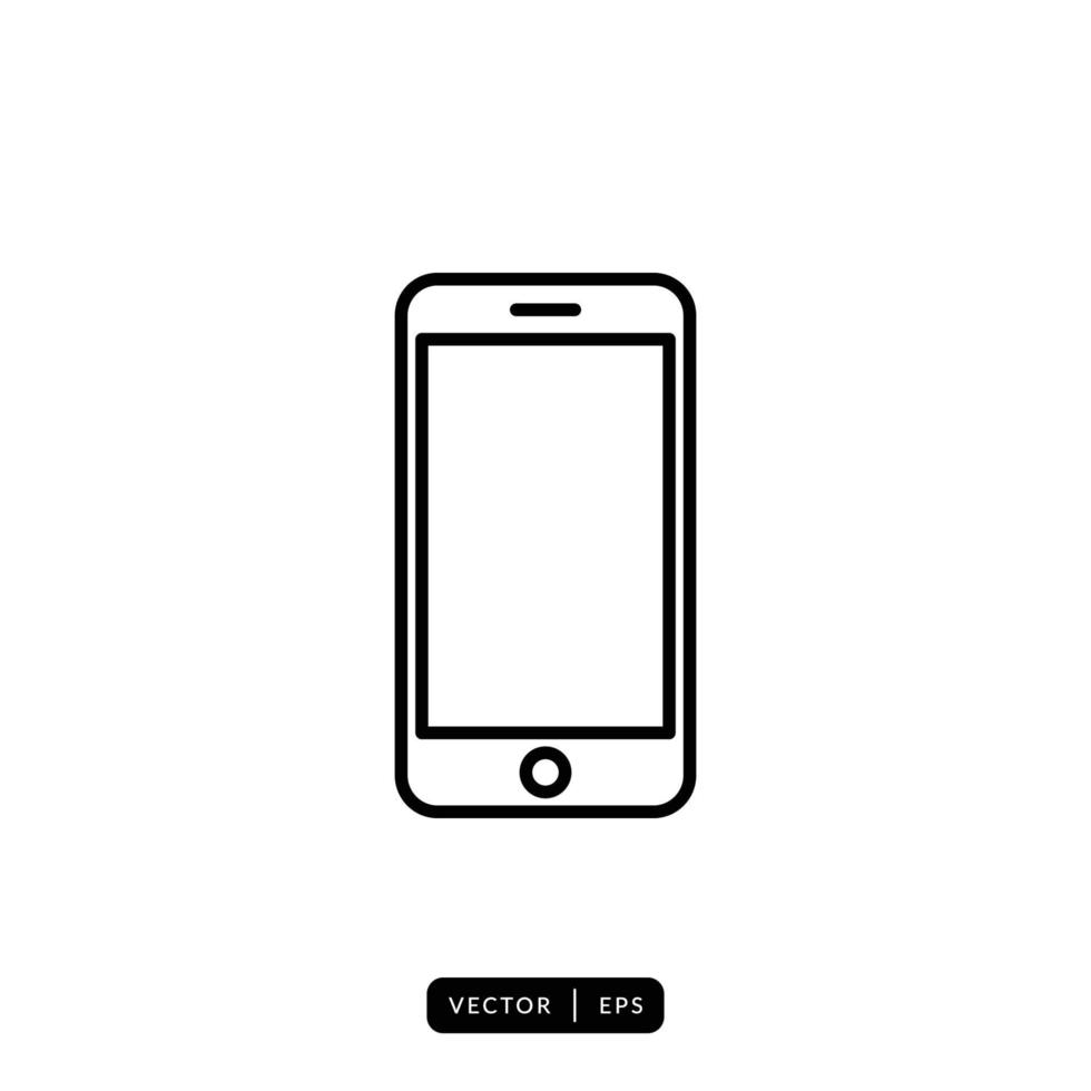 Mobile Phone Icon Vector - Sign or Symbol