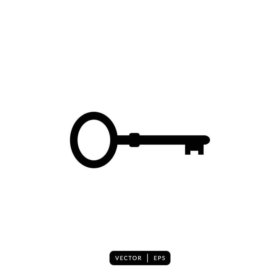 vector de icono de llave - signo o símbolo