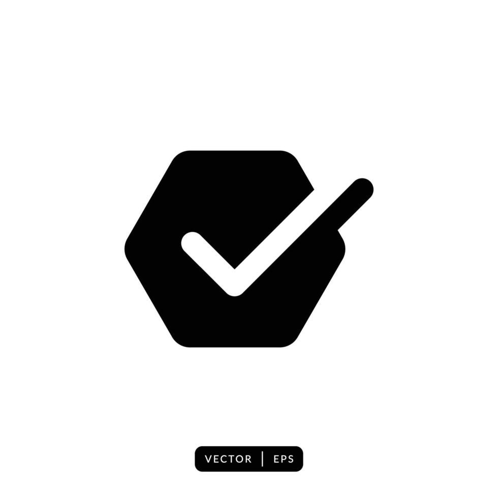 Check Mark Icon Vector - Sign or Symbol