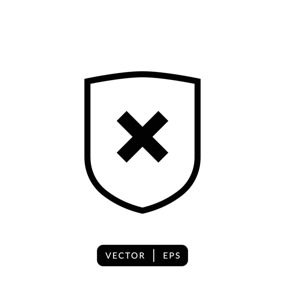 Shield Icon Vector - Sign or Symbol