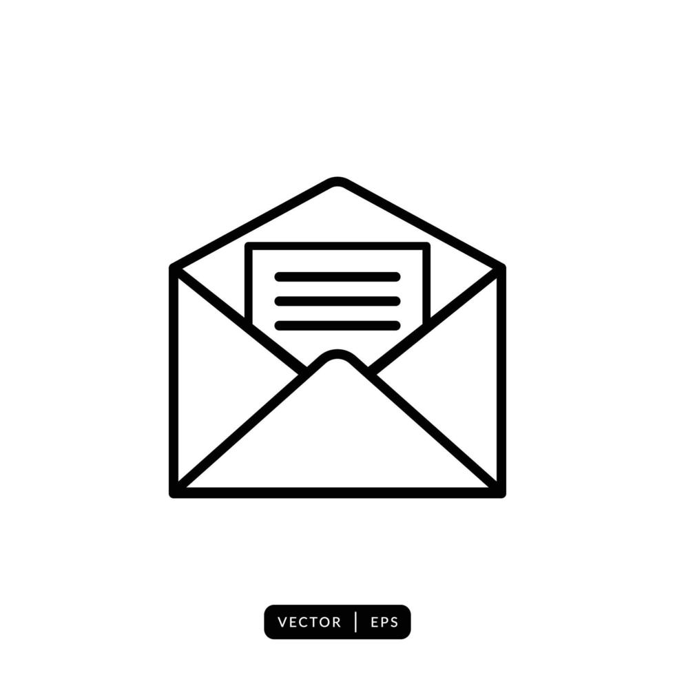 Envelope Icon Vector - Sign or Symbol