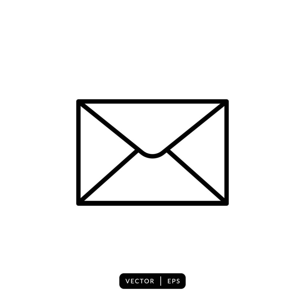 Envelope Icon Vector - Sign or Symbol